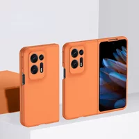 Luxury Skin Feel Matte Back Cover For Oppo Find N2 FindN2 Case Slim Hard PC Shockproof Coque Slim Foldable Cover Coque