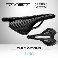 RYET Carbon 3D Printed Saddle Ultralight Bicycle Seat CushionTriathlon Road MTB Gravel Bike Seating Saddles Cycling Parts