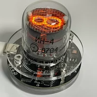 GHXAMP IN-4 Single-Tube Nixie Clock with IN-4 Tubes Horn Audio Desktop Accessories 1PC