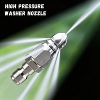 1/4" Stainless Steel Sewer Jetter Nozzle High Pressure Water Jet Drain Cleaner Pressure Washer Quick Connect Tool