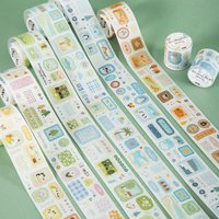 Fresh & Healing Washi Tape, High-Value Stationery & Unique Gift, Ideal for Journal Borders & Background Decor