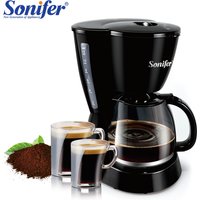 1.5L Electric Drip Coffee Maker 800W Household Coffee Machine 15 Cup Tea Coffee Pot Milk Coffee Maker for Gift 220V Sonifer