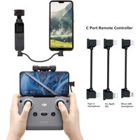 OTG Data Cable for DJI Mavic 2/Mini 3/3PRO/SE/Air/Spark Drone Remote Control to Phone Tablet Micro USB Type-C IOS Connector Line