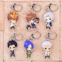Hitman Reborn Key Chain 8 Styles Arcylic Cartoon Figures Keyrings Anime Accessories