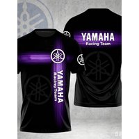 AliExpress Yamaha New YAMAHA 3D Motorcycle Short Sleeved Tee Men Casual Fashionable Top Oversized Breathable Quick Drying Racing Cycling Suit 