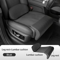 Nappa Leather Leg Support Extension Seat Cover Memory Foam Extender Cushion With Backrest Car Interior Accessories Universal Car