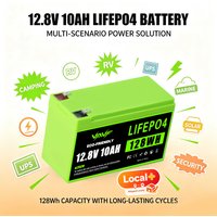 12,8V 10000mAh LiFePO4-Akkupack, wiederaufladbar, Deep Cycle, EU-Lager im Ausland für Solaranlagen, Wohnmobile, Boote, Fischfinder, Torantriebe, Sprühgeräte, Rasenlampen, Notstromversorgung, schnelle