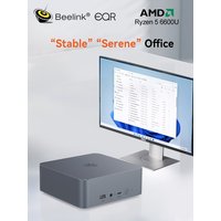 Beelink Mini PC EQR6 6600U 6800H EQR7 7735HS AMD Ryzen 5 LPDDR5 Memory 24GB SSD 500GB 1TB Wifi6 4K BT LAN Desktop Computer