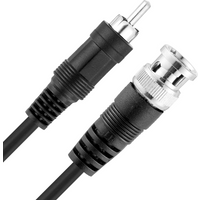 BNC to RCA Adapter Cable RCA Male to BNC Male Composite Video Connector Cable for Surveillance CCTV Camera System