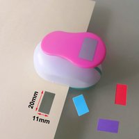 20mm 64mm Rectangle Wave Square EVA Foam Hole punch For Greeting Card Handmade Paper Scrapbooking Kraft Cutter Machine 20mmx11mm