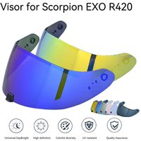 Capacete EXO-R420 Helmet Visor Shield Lens Anti-UV Full Face Motorcycle Accessories for SCORPION Casco Moto SCORPION EXO-R420