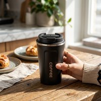 510ml Thermal Coffee Mug 304 Stainless Steel Insulated Travel Tumbler Leakproof Water Bottle Portable Tea Car Cup Drinkware