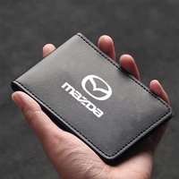 Leather Credit Card Cover ID Card Holder Pocket For Mazda 3 CX5 CX30 MX5 CX3 CX9 CX7 MX3 MX6 CX50 CX60 CX70 CX80 CX90 RX7 Atenza