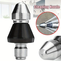 1/4" Quick Connect High-Pressure Sewer Nozzle, Stainless Steel Rust-Proof Drain Cleaner for Pipe Dredging & Outdoor Cleaning