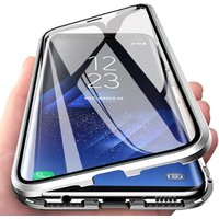 360 Full Protection Metal Magnetic Case For Honor X9b X6 X8A 5G X9 4G X9A 5G Double-Sided Glass Transparent Cover Cases