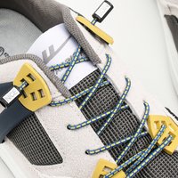 Round Flat No Tie Shoelaces Elastic Laces for Sneakers 1Second Fast On and Off without Ties Sport Laces for Shoes 1Pair 25Colors
