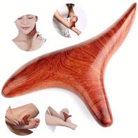 Professionals Mahogany Triangular Face Hand Foot Massage Stick Trigger Point Acupuncture Reflexology Cellulite Muscle Relax