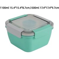 1Pcs Square Bento Box: Portable Light Meal Salad Container, Japanese Double-Layer – Airtight, Microwave-Safe for Office Workers