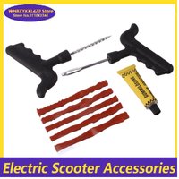 Multi-Vehicle Tire Repair Tool Kit: Tubeless Tyre Plugging Set with Rubber Strips for Car, Motorcycle, Truck & For Citycoco,