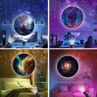/KQM/LED Galaxy Projection Light 1 Light+10 Pictures Change, LED Galaxy Projector, Starry Sky Lighting Night Light