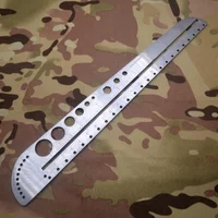 1PC Multifunctional Stainless Steel Angle Protractor Ruler Degree Measuring Tool Kawaii School Supplies