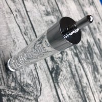 Pool Cue Extension 17cm - Acrylic Clear Bubble Design Stainless Steel Fitting Universal Cue Extender