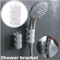 Punch-free suction cup Shower Head Holder Reusable Shower Bracket Movable Suction Cup Caterpillar Shape Rack Shower fixture