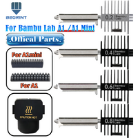 Genuine Bambu Lab A1/A1 Mini Hotend Kit 0.4mm Multi-Size Nozzle Set Official Spec Stainless steel and Hardened Steel Hot End