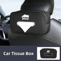 Car Seatback Tissue Box Leather Armrest Paper Case Tower Storage Bag Accessories For Suzuki Jimny Grand Vitara SX4 Swift Kizashi