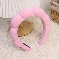 2026 Fashion Sponge Headband for Women Girls Puffy Hair Band Makeup Bubble Retro Terry Cloth Headbands Hair Accessories Headwear