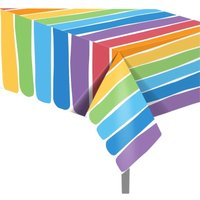 130x220cm Rainbow Disposable Plastic Tablecloth Party Decor