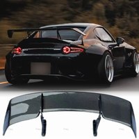 For Mazda MX5 2016-2024 fiberglass/genuine forged carbon fiber car rear trunk wing lip spoiler tail boot lip wing car GT design
