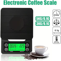 2026New 3kg/0.1g Coffee Scale Kitchen Tools Digital Multifunction Weighing Scale Pour Over Drip Espresso Scale LCD Display