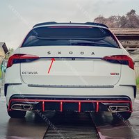 Listwa Ozdobna Tylnego Bagażnika Środkowa Osłona Splitter Ochraniacz Naklejka Samochodowa Skoda Octavia 4 MK4 RS vRS Combi Sportline 2020-2024