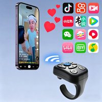 Scrolling Ring Presentation Clicker Camera Shutter Smart Ring Camera Video Recording Remote Wireless E-Reader Controller for