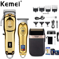 Kemei KM-2628 KM-678 KM-2024 Professionelle elektrische Haarschneidemaschine Bartschneidemaschine wiederaufladbare Herrenrasierer Haarschneider Kit