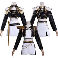 Black Golden Rumi Zoey Mira Cosplay Cosplay Costume Wig Women Suit Halloween Party Role Playing Outfit image 4