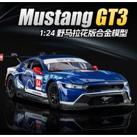 CCA Official authorized 1:24 Static Ford Mustang GT3 Decals Version Alloy car Model Exquisite Toy car boys Gift collectibles