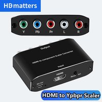 HDMI to Component Scaler 1080P HDMI to RGB Ypbpr Video converter with Scaling HDMI in to Ypbpr component out for PS5 PS4 Xbox