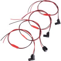 Car Door LED Handle Light Black Shell Transparent Light Guide Pillar 12V Signal Indicator Light Ambient Lighting Bulb