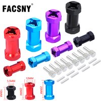 4Pcs SCX10 Aluminum 12mm Hex Wheel Hub Drive Adapter 15/20/25mm Extension Combiner For 1/10 RC Car Crawler Axial SCX 10 D90