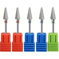 2pcs or 5pcs professional nail polishing heads, multi-functional, can be used to remove acrylic, cuticle and gel nail polish