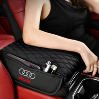 Car Arm Rest Cushion Center Console Protection Cover For Audi Sline A3 A1 A4 B8 B7 A6 C7 A5 A7 A8 B9 B6 C6 Q2 Q3 Q5 Q7 Q8 TT