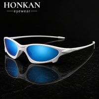 AliExpress HONKAN.WZ Brand Design Polarized Sunglasses Men's Driving Sun Glasses Unique Frame Outdoor Sports Goggles Eyewear UV400 Bicycle Goggles
