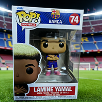 Original Funko Pop Lamine Yamal Figure FC Barcelona La Liga Football Collectible Figurine Desktop Ornament Perfect New Year Gift