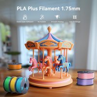 SUNLU PLA+ Filament 1,75 mm 5 kg hohe Zähigkeit, 0 Blasen, schneller Druck 300 mm/s, für 195–220 ° C, ±0,02 mm Präzision, 1 kg/Spule (330 m)