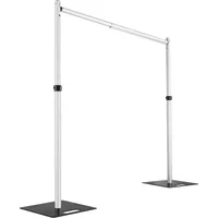 3X3M Telescopic Pipe and Drape Backdrop Stand Applicable To Exhibition&Wedding Curtain Decoration Portable Aluminum Pipes Kit