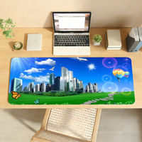 Frutiger Aero Green Mouse Pad For Office Gaming And Keyboards Non-Slip Large Waterproof