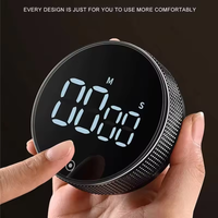 2026 New Magnetic Kitchen Timer Digital Timer Manual Countdown Rotary Timer Mechanical Cooking Timer Cooking Shower Stopwatch