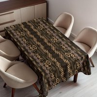 African Tribal Geometric Striped Rectangle Tablecloth Table Decor Reusable Kitchen Dining Tablecloth Holiday Party Decor